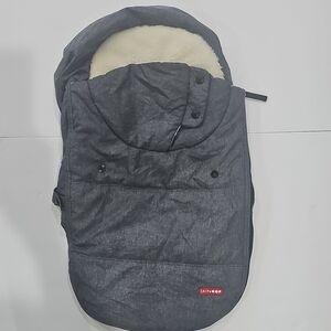 Skip Hop Charcoal Footmuff with Red Logo Accent